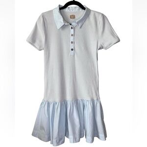 Free People Free-est Classic Charm Mini Dress Blue M Medium Ribbed Polo